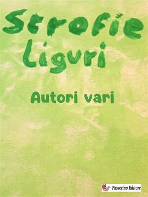 cover image of Strofie liguri